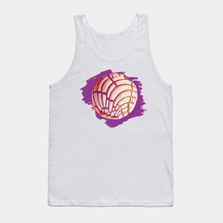 Watercolor bread mexican concha pan dulce mexican food lover Tank Top